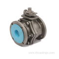 Customize valve-body size floating manual ball valve CF8